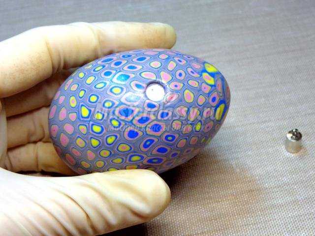пасхальное яйцо из полимерной глины с помощью экструдера