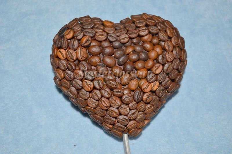 Кофейный топиарий - сердце