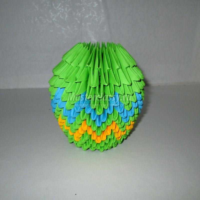 МК оригами бочонок