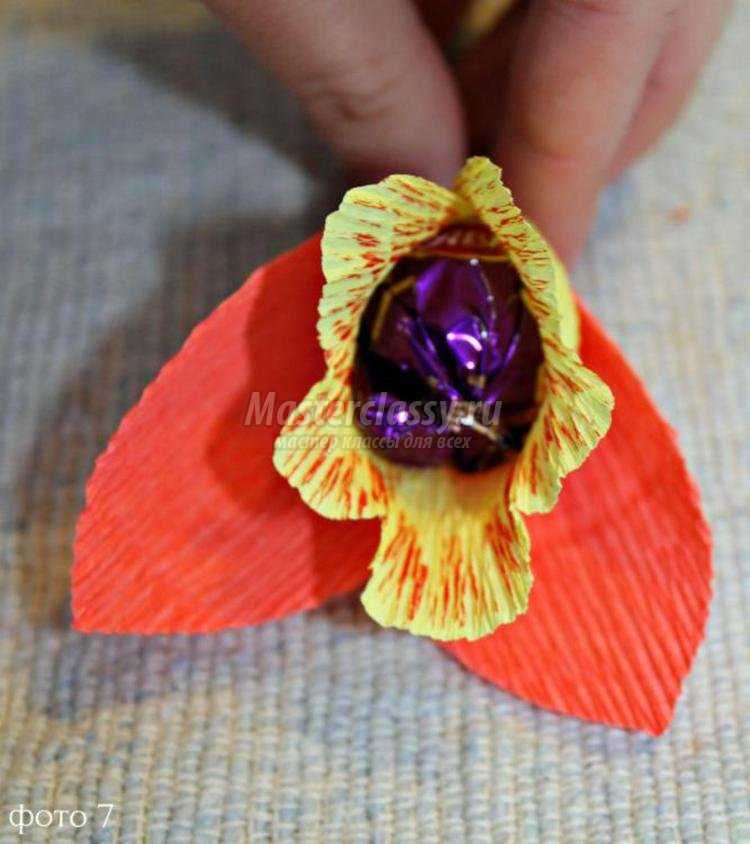 украшение коробки конфет свит-дизайн. Орхидея