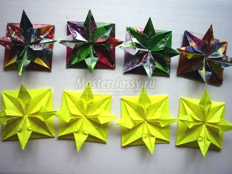 Цветочный оригами венок