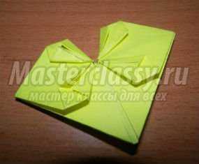 Открытка-валентинка в технике оригами. Сердце. Мастер-класс с пошаговыми фото