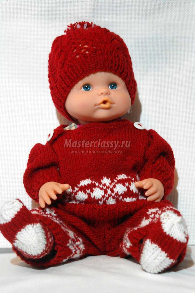 Вязание. Одежда для куклы baby born