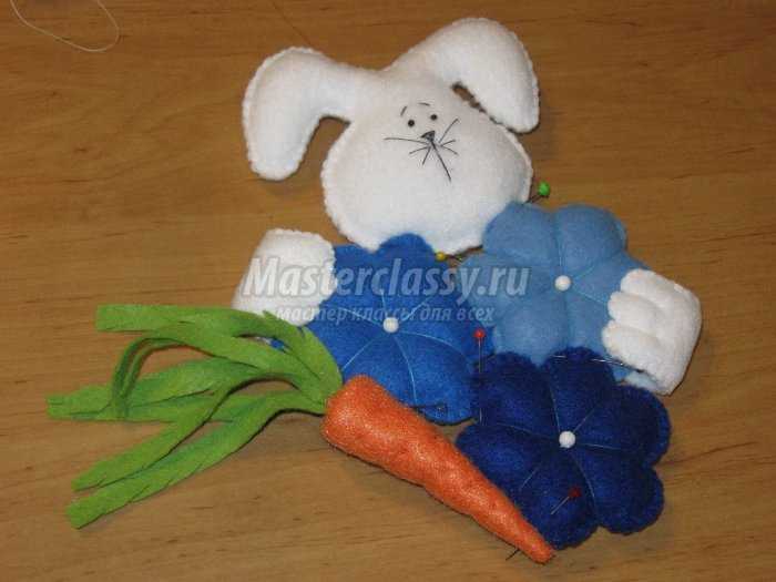 Панно зайчик к пасхе с морковкой