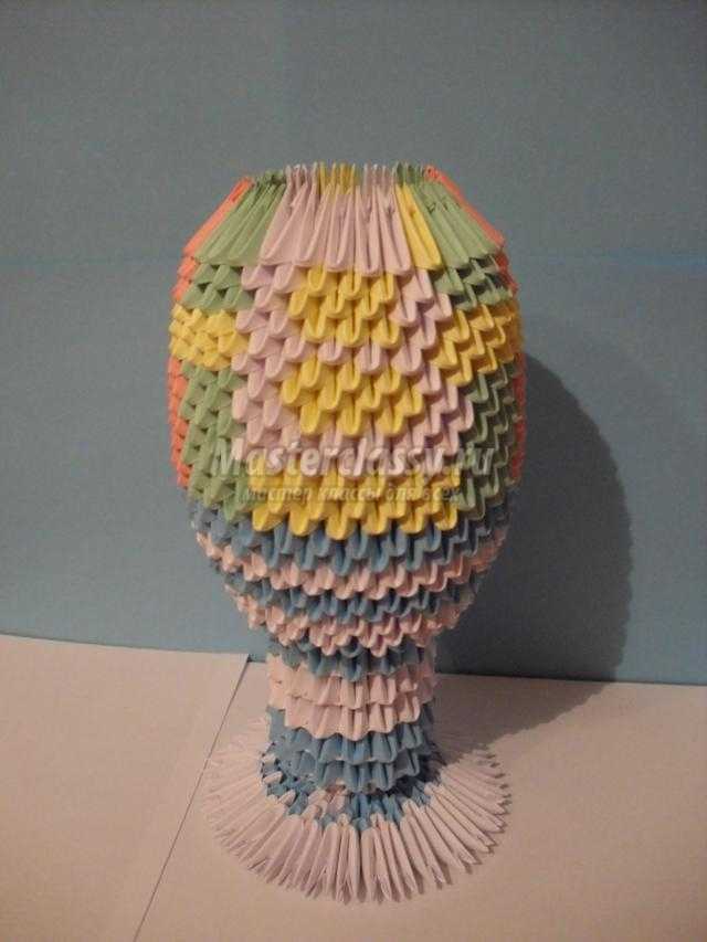 пасхальное яйцо в технике модульное оригами