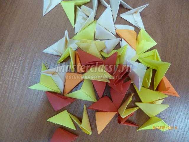 модульное оригами. Курочка Пеструшка