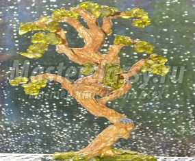 Декоративное дерево из халцедона. Танцующая сосна. Мастер-класс с пошаговыми фото