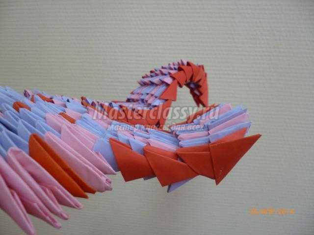 осьминог в технике модульное оригами