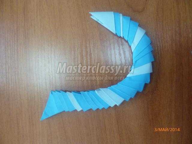 морской конек модульное оригами и бумагопластика