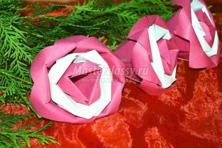 модульное оригами. Розы