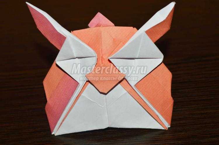 оригами птицы. Глазастая сова