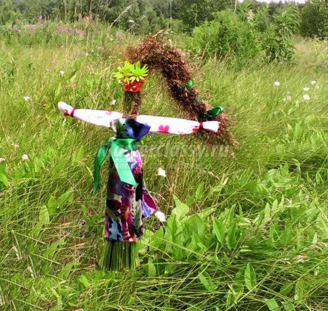 обрядовая кукла Стригушка из травы