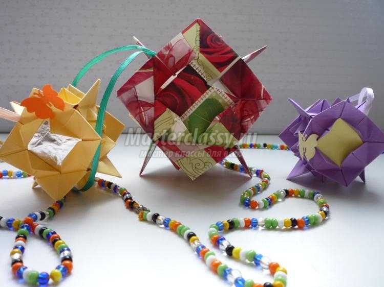 модульное оригами. Летняя кусудама Лиминус
