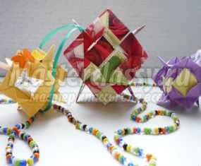 Модульное оригами. Летняя кусудама Лиминус. Мастер-класс с пошаговыми фото