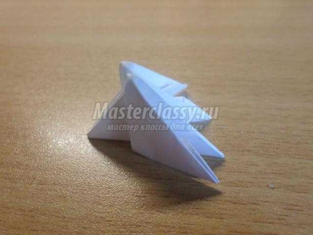 модульное оригами. Маленький птенчик