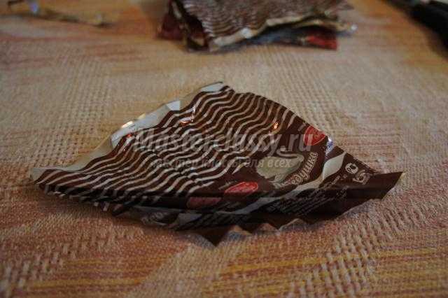 Как сделать бабочку из фантиков от конфет: