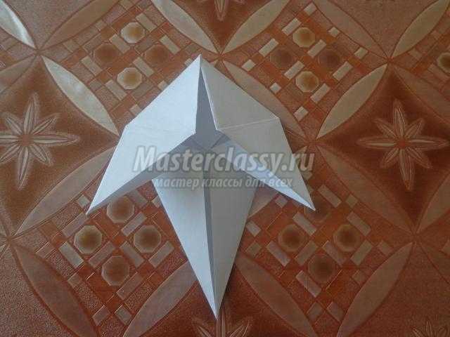 подснежники из бумаги в технике оригами