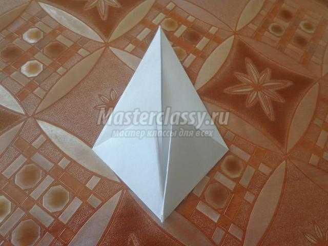 подснежники из бумаги в технике оригами