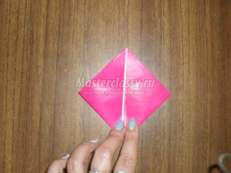 цветы из бумаги в технике оригами. Тюльпан