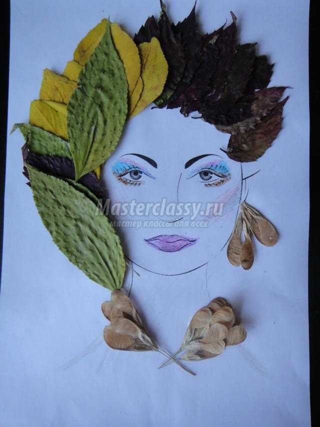 Идеи картины из листьев для детей: творчество и природа