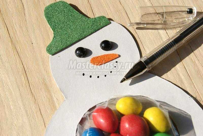 Снеговик упаковка конфет