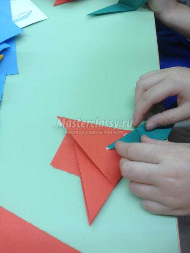 тюльпан из бумаги в технике оригами
