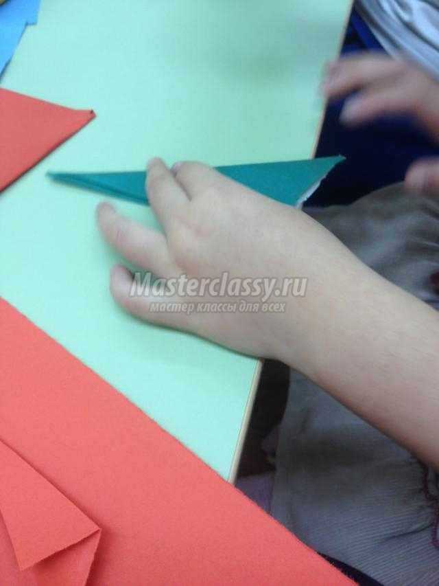 тюльпан из бумаги в технике оригами