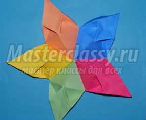 Модульное оригами. Цветок из пяти лепестков. Мастер-класс с пошаговыми фото