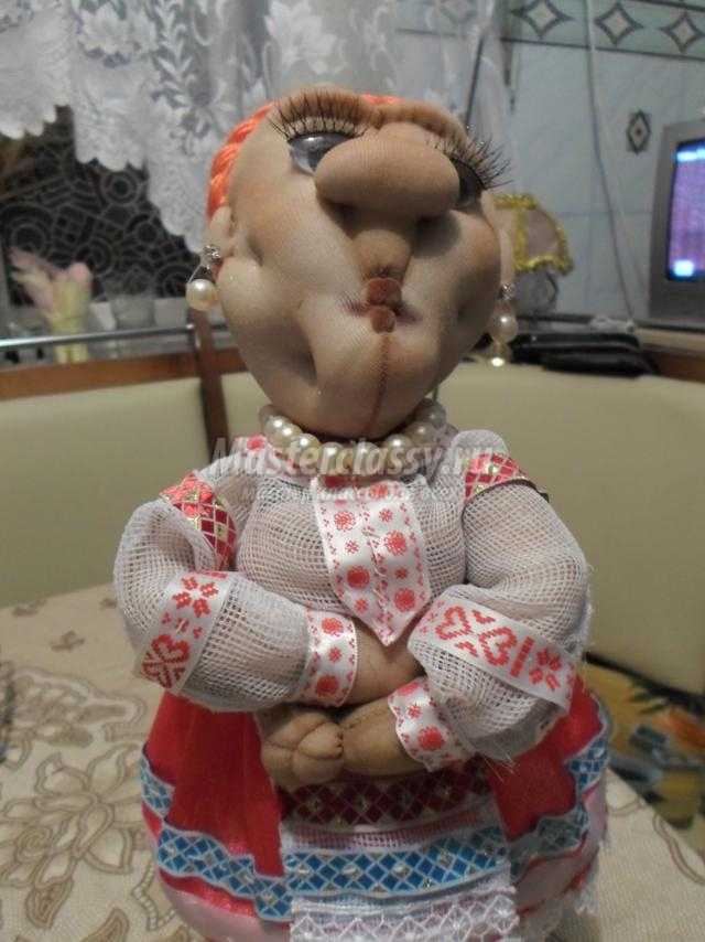 кукла из капроновых чулок. Украинка