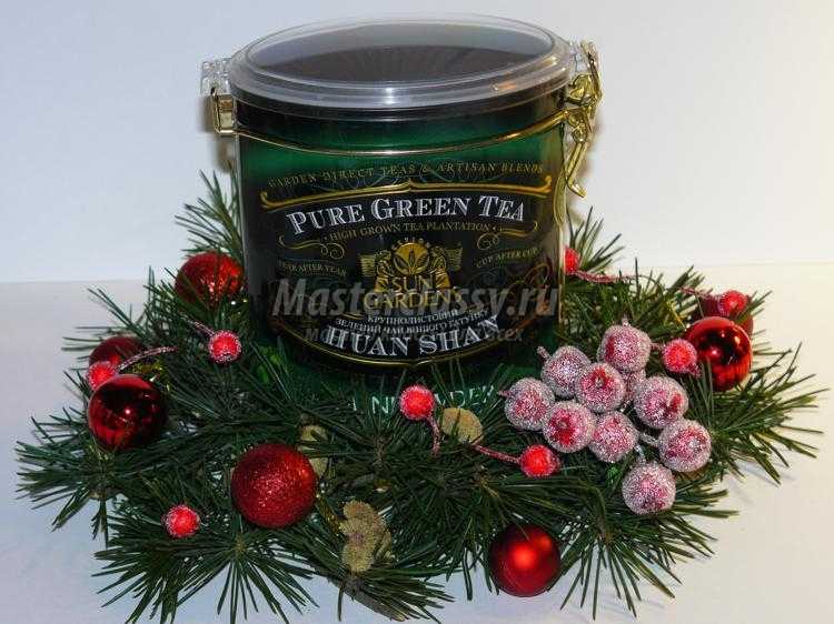 подарочная упаковка чая к Новому году