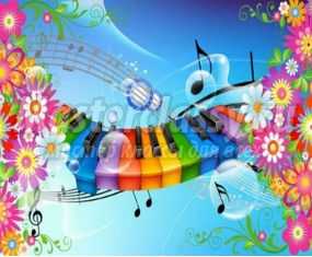 Музыкальное занятие по ознакомлению с нотной грамотой и цветовой палитрой радуги. Нотная радуга звуков