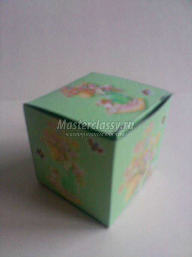 волшебная коробочка из цветного картона
