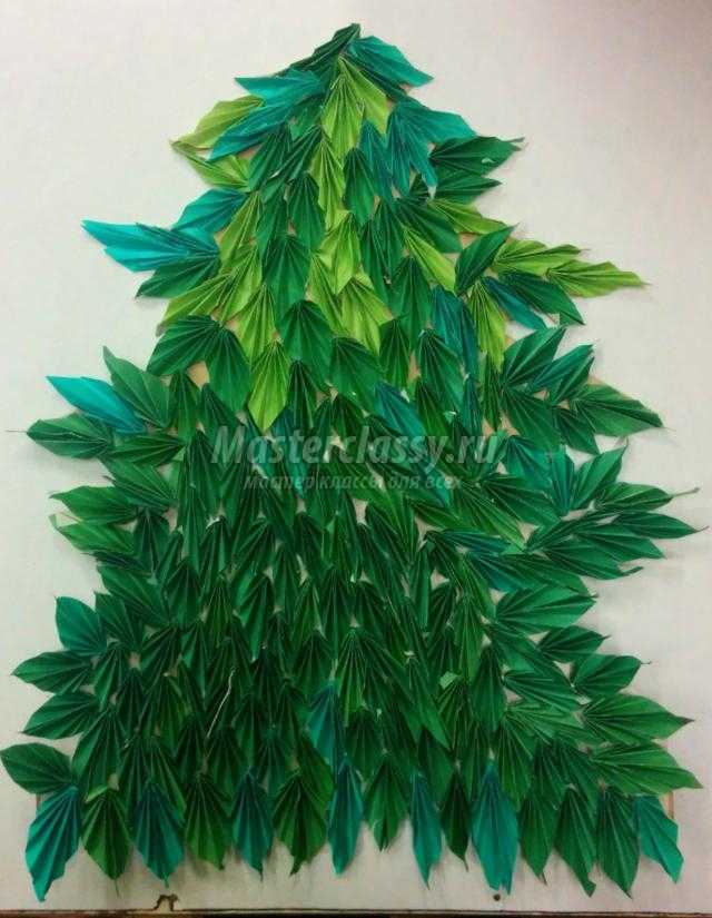 праздничная елочка в технике бумагопластика