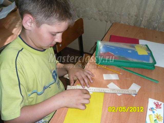 ромашка для мамы в технике оригами