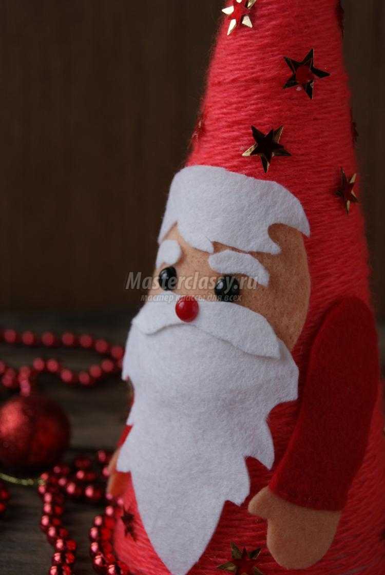 Дед Мороз из пластиковой бутылки своими руками. Пошаговый мастер-класс