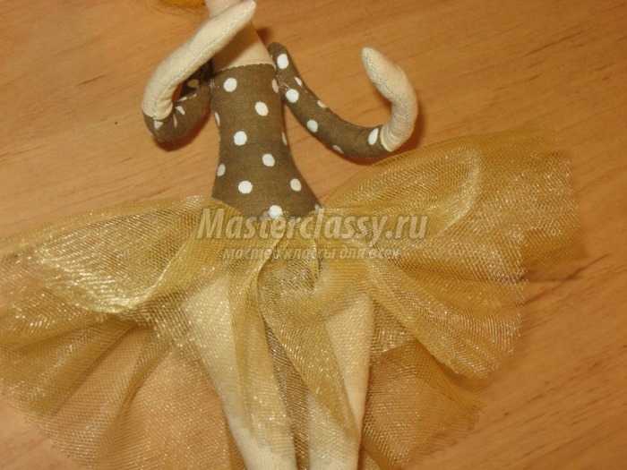 Каркасная кукла балерина