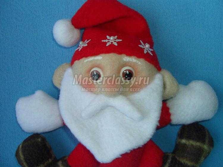 Санта Клаус из флиса своими руками