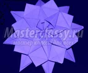 Оригами. Трехъярусная снежинка своими руками. Мастер-класс с пошаговыми фото