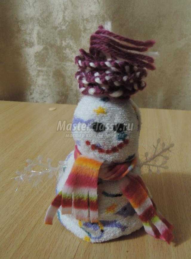 снеговик из ткани своими руками