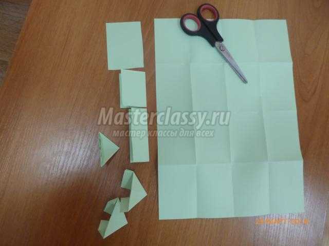 снежинка из бумаги в технике модульное оригами
