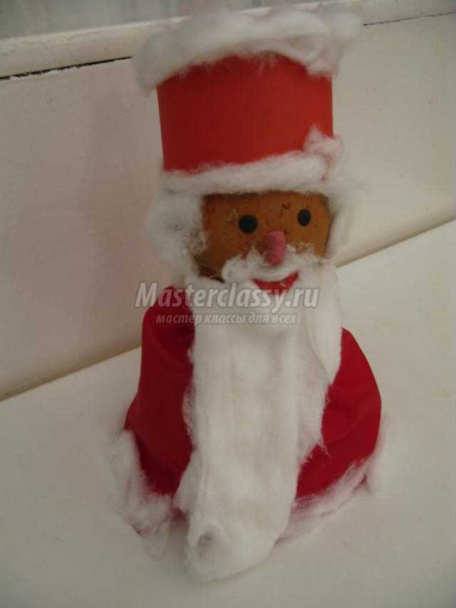 Дед Мороз из тыквы своими руками