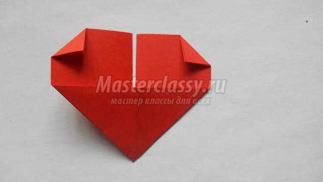 оригами закладка ко дню влюбленных. Сердце