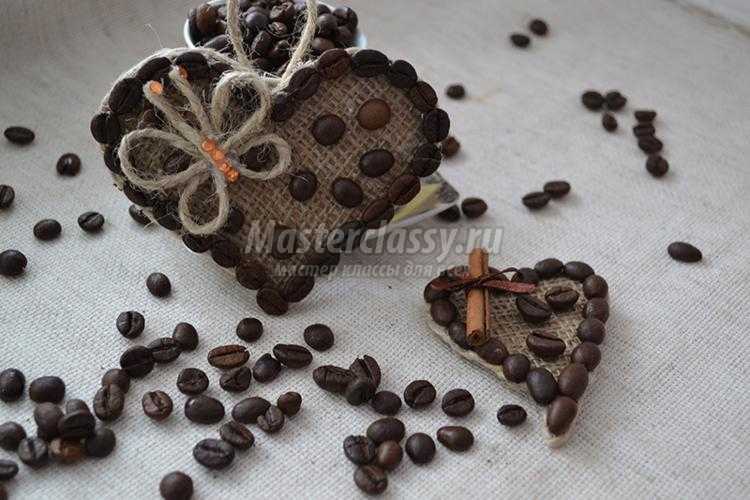 кофейные магниты в форме сердца