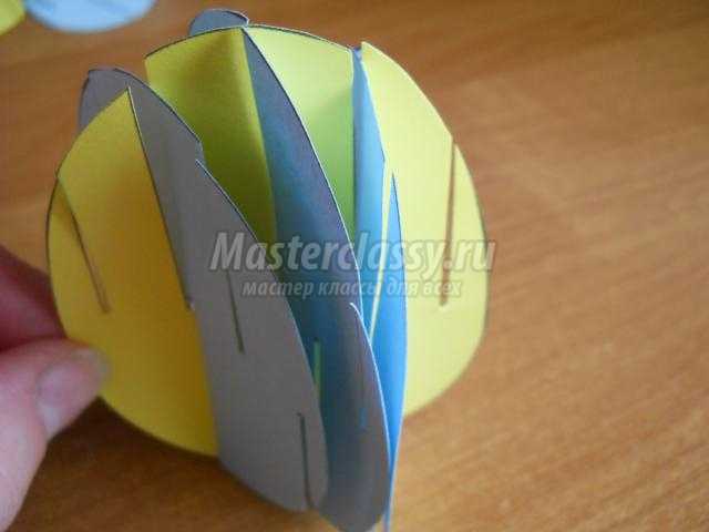 пасхальное яйцо в технике киригами