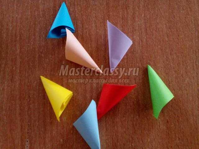 модульное оригами. Цветочный букет на 8 Марта