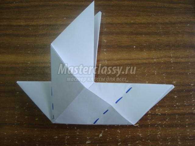 сувенир ветерану. Голубь мира в технике оригами