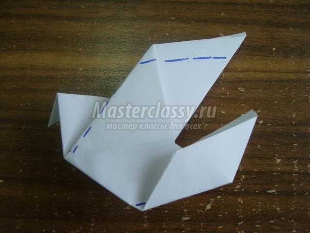 сувенир ветерану. Голубь мира в технике оригами