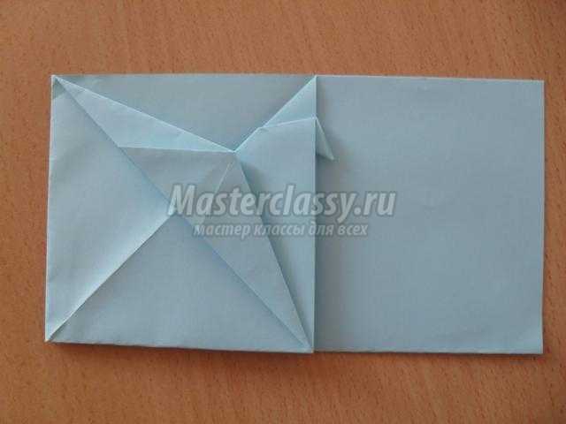 оригами. Открытка с голубем к 9 Мая