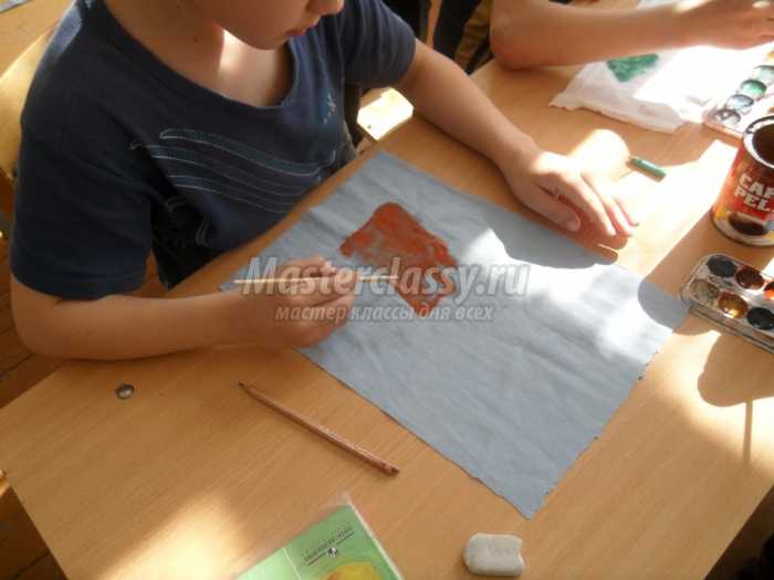 Рисунок на ткани: пошаговый мастер-класс с фото