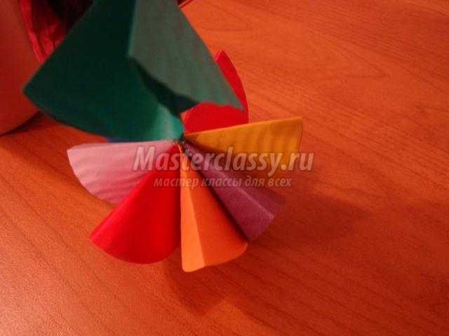 оригами из кругов. Цветик-семицветик